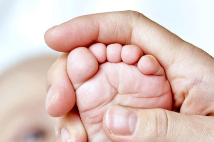 Cuidado del pie de los niños